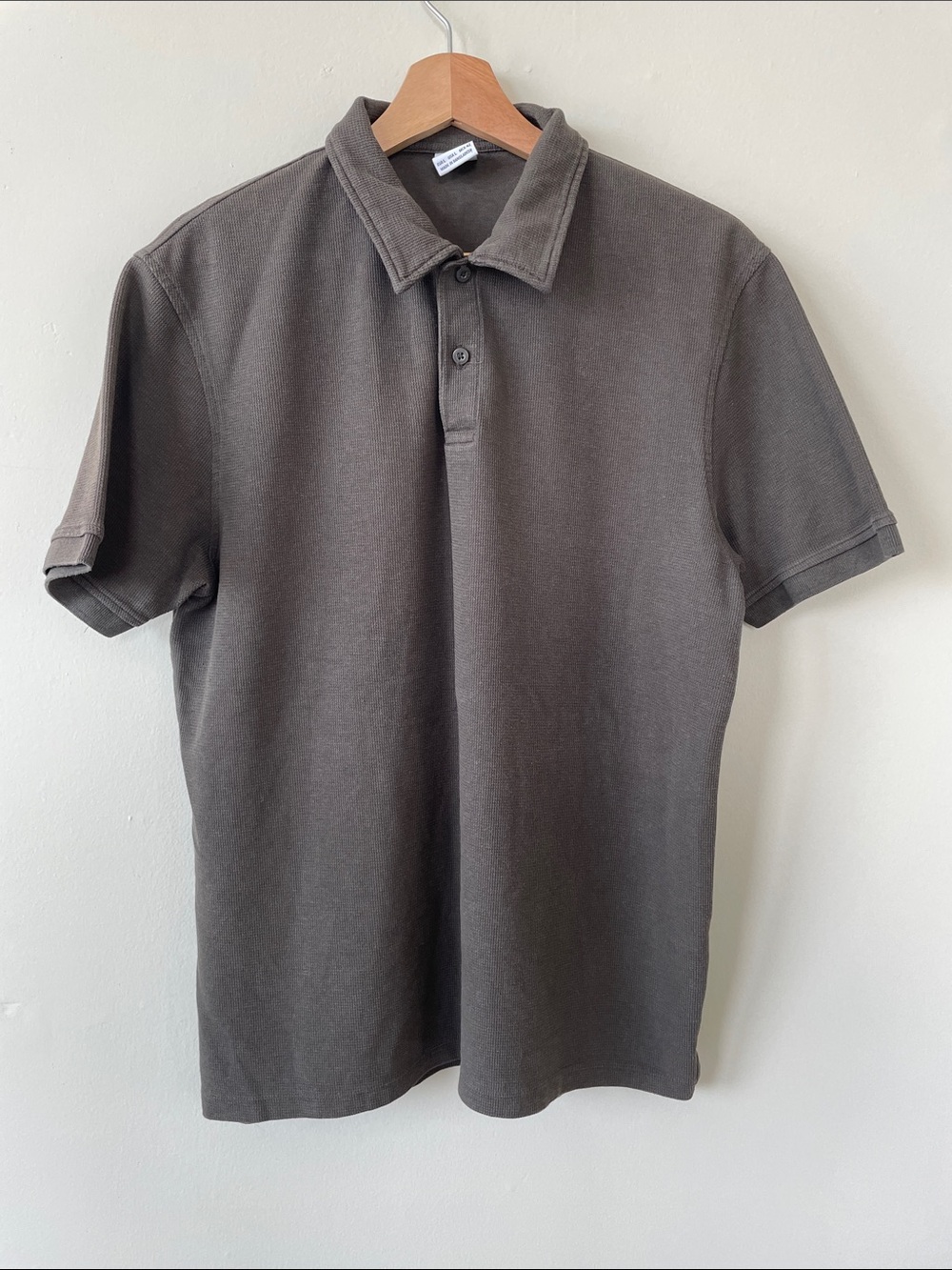 Zara Men's Polo Shirt in Charcoal Brown